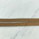 Gap  Silver Metallic Double Buckle Genuine Leather Belt Size Small S Womens Photo 6