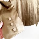 Good American  Fit and Flatter Sateen Blazer Tan Size 4 Cutout Pointed Lapel Photo 8