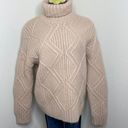 Caslon  Women’s Tan Chunky Cable Knit Turtleneck Sweater Size Medium NWT Photo 7