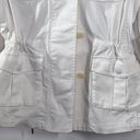 BCBGMAXAZRIA  Bronnen White Military Open Back Jacket size Small Photo 6