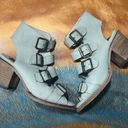 FREEBIRD by Steven Quail Leather Buckle Strapy Gladiator Sandals size 6 open toe Photo 2