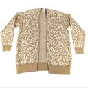 Current/Elliott Current Elliott The Oversized Cardigan Camel Cream Abstract Sweater - Women's XS Photo 3