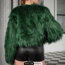 Faux Fur Jacket Green Size M Photo 1