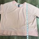 Sweaty Betty  Chelsea Crop Sweatshirt Light Pink Crewneck Pullover Size Small Photo 8