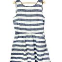 BeachLunchLounge  Blue & White Stripe Fit & Flare Summer Dress L Photo 0