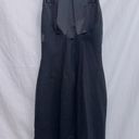 Cache  Y2K Black Sleeveless A-line Midi Dress size 4 Photo 4