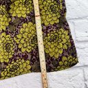 The Loft Ann‎ Taylor Sheer Blouse Top Women's XXS Green Purple Floral Leopard Print Photo 7