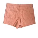 Jessica Simpson  Button Fly Infinite High Waist Short Plus Size 24W coral NWT Photo 5