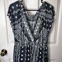 Lapagee 3X Short Sleeve Geometric Pattern Maxi Dress Fall Casual Travel EUC Multiple Photo 1