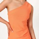 Petal and Pup  Nadene Orange One Shoulder Midi Dress 2 Photo 5