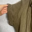 Thread and Supply  Army Green Short Sleeve Button Front Tunic Utility Shirt Sz SM Photo 4