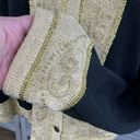 Dress Barn  Vintage 80's Cardigan Sweater Black & Gold Beaded-Large Photo 2