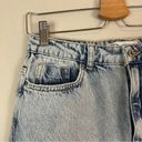 ZARA  | Light Wash Distressed Wide Leg Jeans Size 8 Women's Photo 2