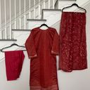 Traditional Indian Wear Classy Salwar Suit Pakistani Beautiful Salwar Kameez Red Size M Photo 3