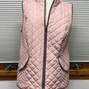 Charter Club M //  NWT Pink Stand Up Collar Zip Up Quilted Vest Photo 0