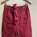 Rebecca Taylor  red jogger paper bag pants SAMPLE S Photo 1