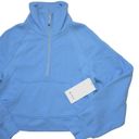 Lululemon NWT  Scuba Oversized Funnel Neck in Aero Blue Fleece Sweatshirt XS/S Photo 1