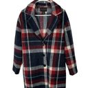 Tahari  Wool Blend Button Down Oversized Plaid Jacket Coat Shacket Size Small Photo 1