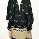 Krass&co COC Clothing Obsessed  Kimono Cardigan Sweater One Size Black Tan Navajo Photo 0