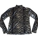 Versace Gianni  Gray & Black Animal Print Turtleneck size Small Photo 0