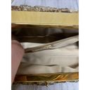 Stuart Weitzman Womens  Vintage Gold Snake Skin Clutch Photo 6