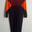 Nike Qsport burgundy orange color lock sweatsuit zip up jumpsuit XS Photo 10