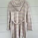 Barefoot Dreams  Women’s Size 1 Pink White Striped Robe with Belt Photo 3