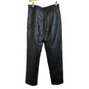 Wilfred Aritzia  High-waisted Vegan Leather Pants in Black size 10 #FVL6940-11 Photo 4