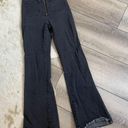 Honey Punch High Rise Zipper Black Flare Jeans Photo 1