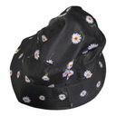 Alice + Olivia   Black Sunflower Reversible Bucket Hat Womens One Size OS Photo 1