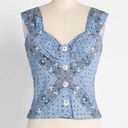 Modcloth  Blue Bandana Print Serene Serenade Tank Top NEW Size 18W Photo 0