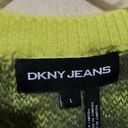 DKNY  Jeans Womens Animal Print LongSleeve Pullover Sweater Sz Large Photo 7