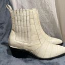 ALLSAINTS Miriam Chelsea Bootie in OFF WHITE CROC Size EU 38 Photo 0