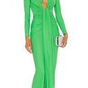 Solace London Solace LondonThe Lorena Midi Dress in Bright Green Photo 0