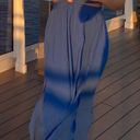 Blue Cut Out Sundress With Slit Photo 2