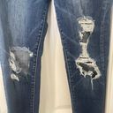 American Eagle Jeans Womens Size 6 Regular Denim Blue Hi Rise Jegging Super Stretch Distressed Photo 5