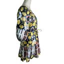 Alexis  Kasi Puff Sleeve Multi Color Mini Dress with Ruffles Tassel Ties Size XS Photo 8