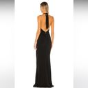 Nookie  x REVOLVE Illegal Halter Gown in Black, size M, NWT Photo 2