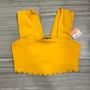 Free People Movement NWT Free People FP Movement Mango Orange ‘Suns Out’ Scallop Cami- Size Small Photo 1