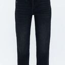 Pistola  High Rise Button Fly Straight Charlie Denim Jeans Black Gray Size 26 NEW Photo 2