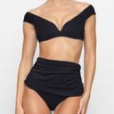 SKIMS NWT  Sculpting swim off shoulder top Midnight blue Small Photo 7