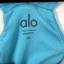 Alo Yoga Alo Crop Real Bra Tank Top in Aqua Blue Photo 2