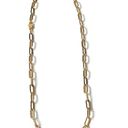 Tehrani Jewelry 14k real gold paperclip necklace | 16” | paperclip 4.5 mm chain necklace | Photo 5