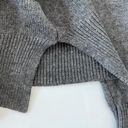 Joie sweater size Small gray cardigan rabbit fur removable Photo 6