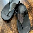 FitFlop  | Ladies flip flop Lulu shimmer suede sandal shoes. Size: 9 Photo 0