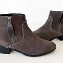 Jack Rogers  Gray Suede Ankle Boots Women’s Size 9 Winter Bootie Coastal Cowgirl Photo 9