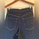 EXPRESS Super High Waisted 90s Bermuda Dark Wash Jean Shorts Size 4 Photo 9