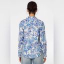 Velvet Heart  PALOMA BLUE TROPICANA Large SHIRT Linen Button Down Top Photo 1