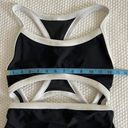 Aerie Pop Cutout One-Piece Swimsuit Full Coverage Black White Size S Photo 2