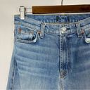 7 For All Mankind  High Waist Cropped Straight Jeans 28 Photo 3